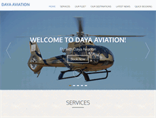Tablet Screenshot of dayaaviation.com